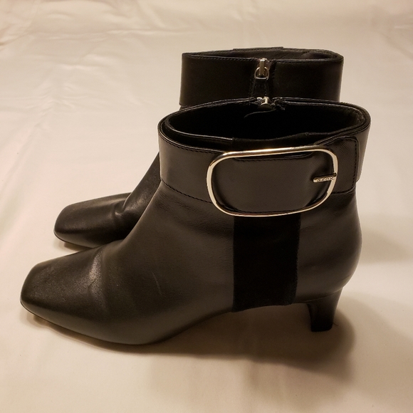 Emily in Paris Inspo: Geox Ankle Booties with Oversized Buckle - Picture 6 of 7